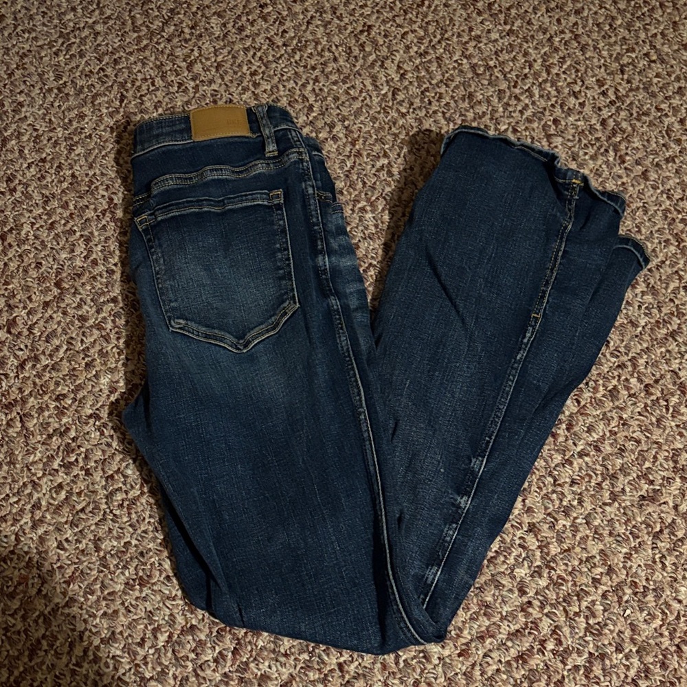 BKE Women's Dark Indigo Skinny Jeans